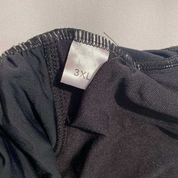 BLACK Plus Size one piece fashion swimsuit 3XL NWOT - Picture 6 of 7